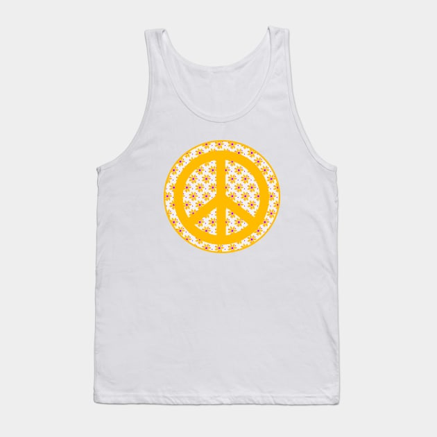 FLOWER Children Peace Symbol Tank Top by SartorisArt1